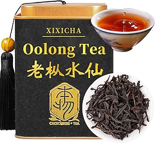 XIXICHA Dahongpao Oolong Tea Loose leaf Da Hong Pao Laocong Shuixian 120g/4.23oz Chinese Tea Big Red Robe Strong Aroma Wuyi Mountain Rock Tea （96 cups）大红袍 老枞水仙 乌龙茶