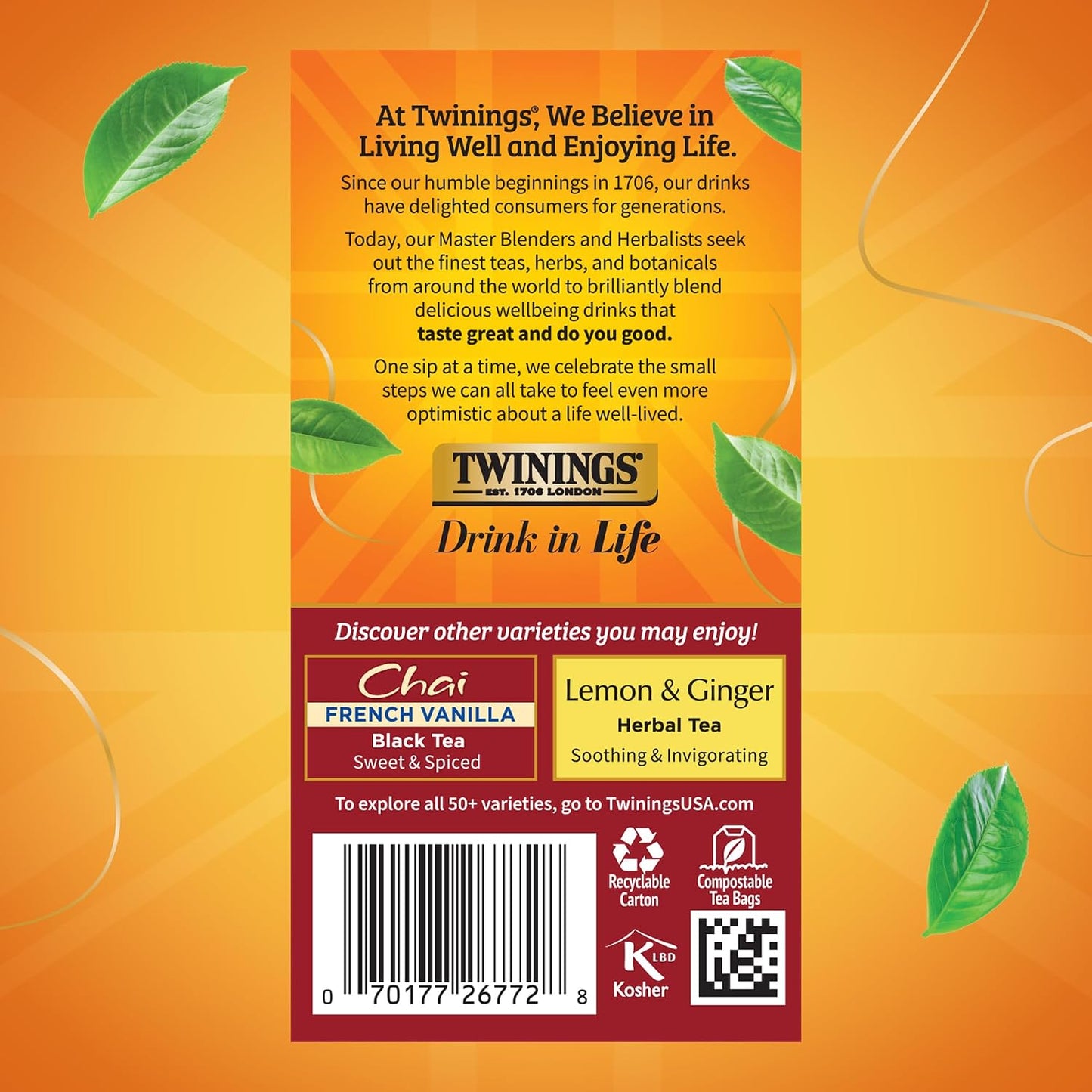 Twinings Ultra Spice Chai Black Tea Bags, 20 CT Box (1 Pack) | Sweet &amp; Savoury, Extra Cinnamon, Ginger, Cardamom &amp; Clove, Naturally Caffeinated, 20 Foil Lined Individually Wrapped Bags