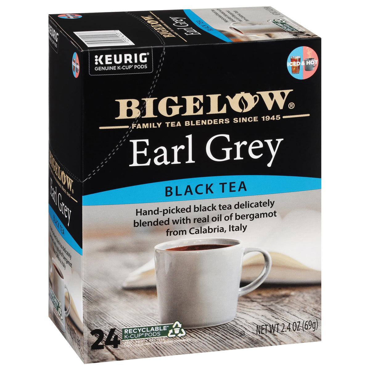 Bigelow Tea Bigelow Earl Grey Tea Keurig K-Cups, 24 Count (Pack of 4)