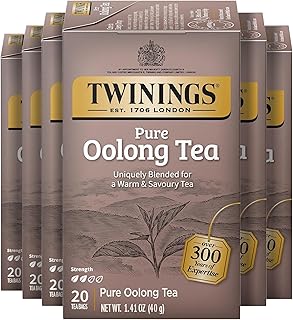Twinings of London Pure Oolong Tea Bags, 20 Count (Pack of 6)