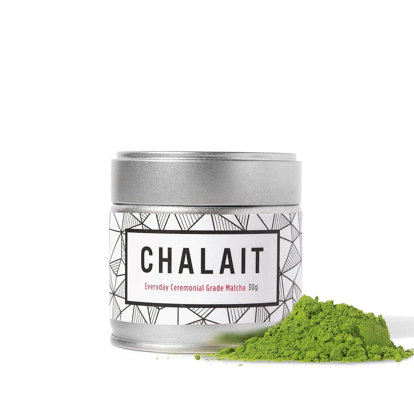 Chalait Everyday Ceremonial Grade Matcha - Japanese Matcha Green Tea Powder - For Sipping as Tea - Antioxidants, Sustainable Energy, No Additives, Radiation Free, Zero Sugar [30g Tin]