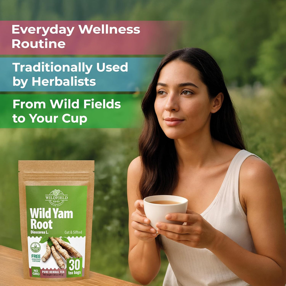 30 Bags Wild Yam Root Herbal Tea (Dioscorea)