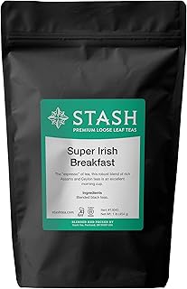 Stash Tea Super Irish Breakfast Premium Loose Leaf Black Tea, 16 Ounce
