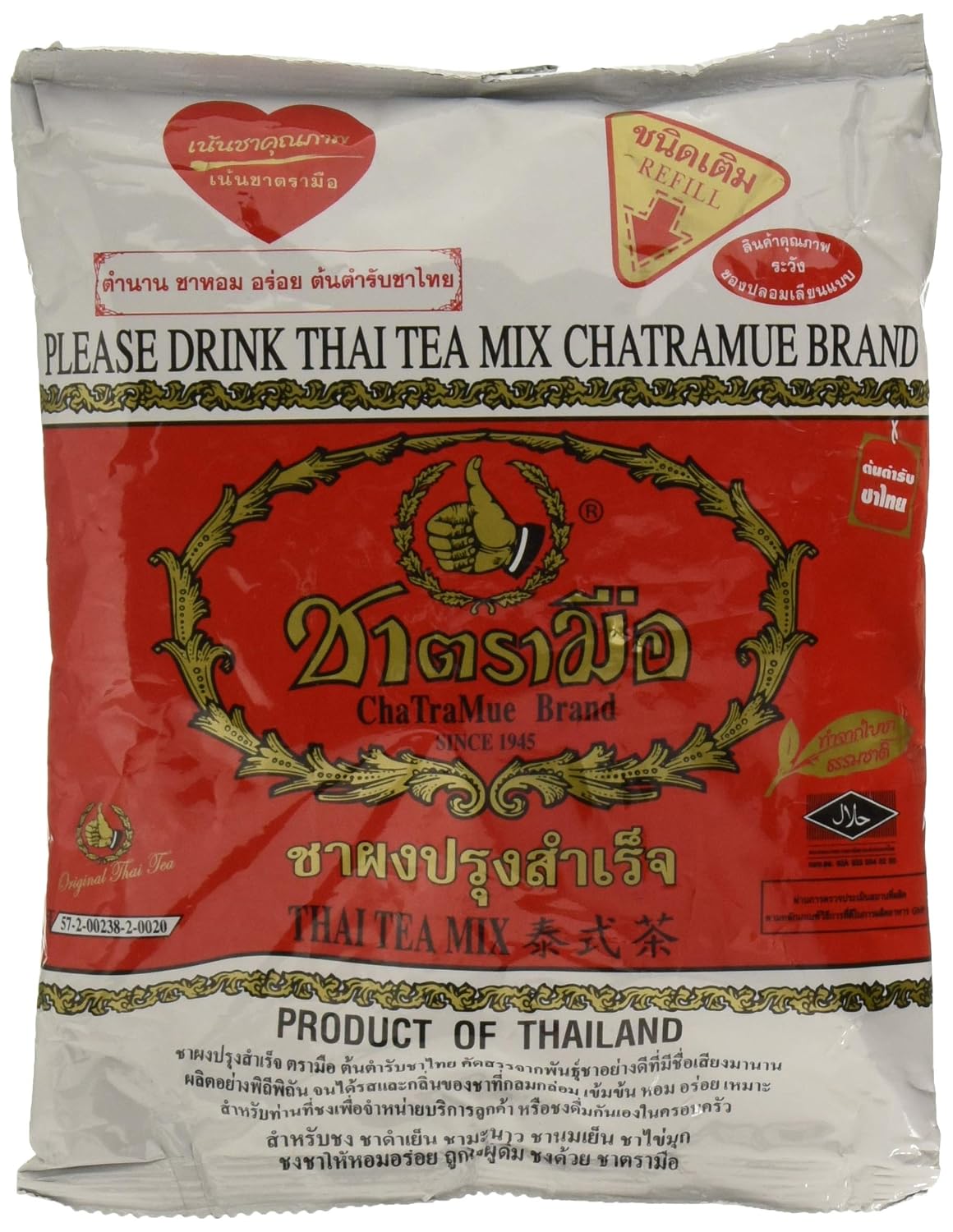 Number-One ChaTraMue Original Thai Iced Tea Mix 400g Bag