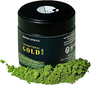Midori Spring Gold No.2 - Conventional Ceremonial Grade Matcha - Smooth Nutty Blend, Japanese Green Tea Powder (Gold No2)