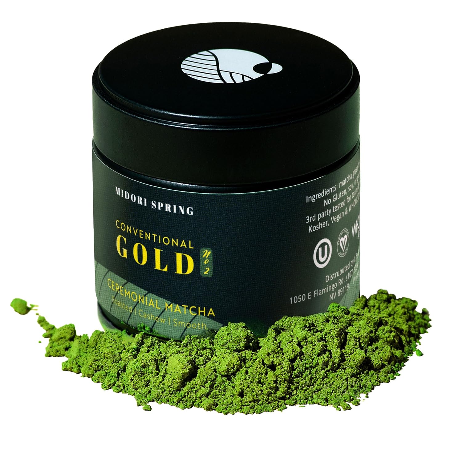 Midori Spring Gold No.2 - Conventional Ceremonial Grade Matcha - Smooth Nutty Blend, Japanese Green Tea Powder (Gold No2)