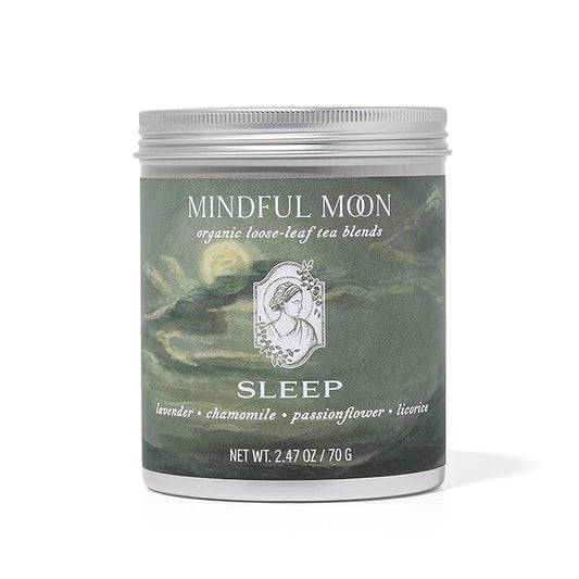Sleep Herbal Tea by Mindful Moon – Calming Blend with Chamomile, Lavender & Passionflower – Caffeine-Free, Loose Leaf (Large)