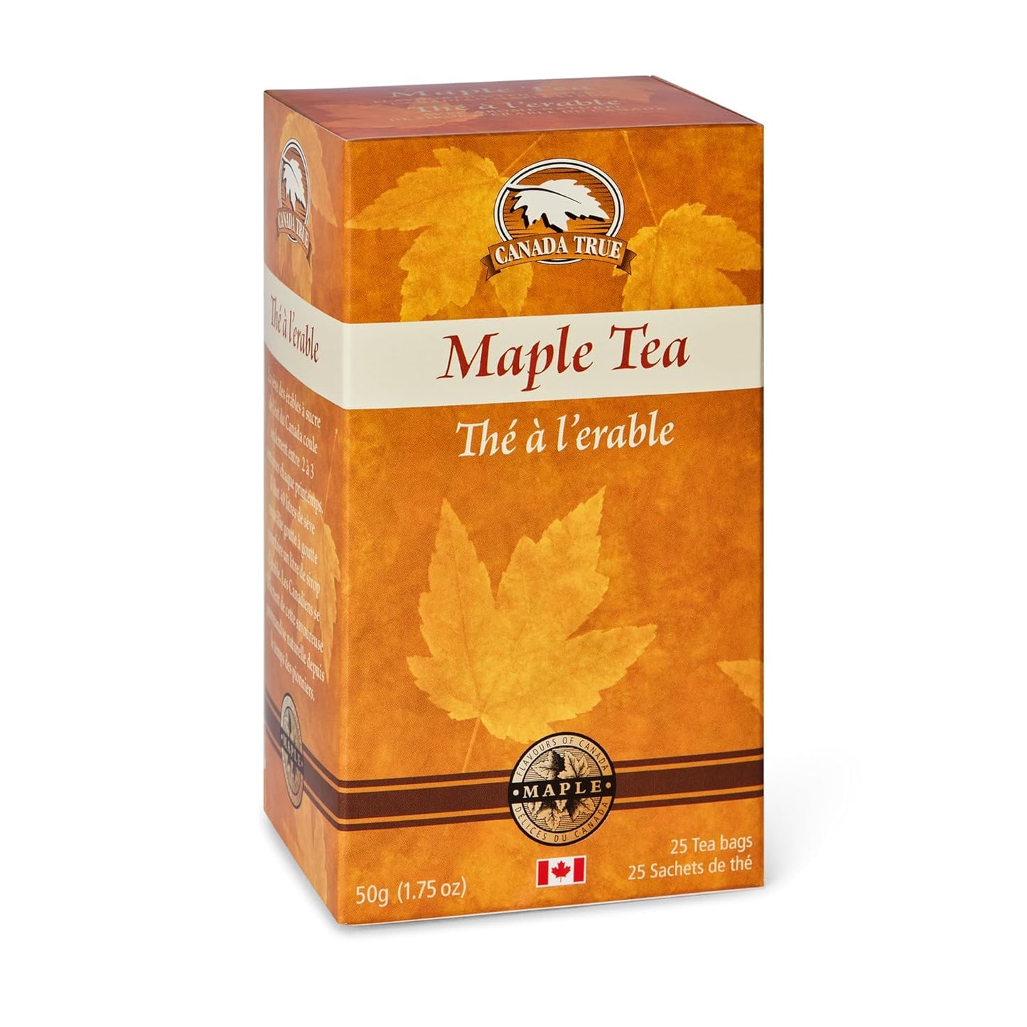 Canada True Maple Tea 25 Tea Bags, 50g (1.75oz), Product of Canada