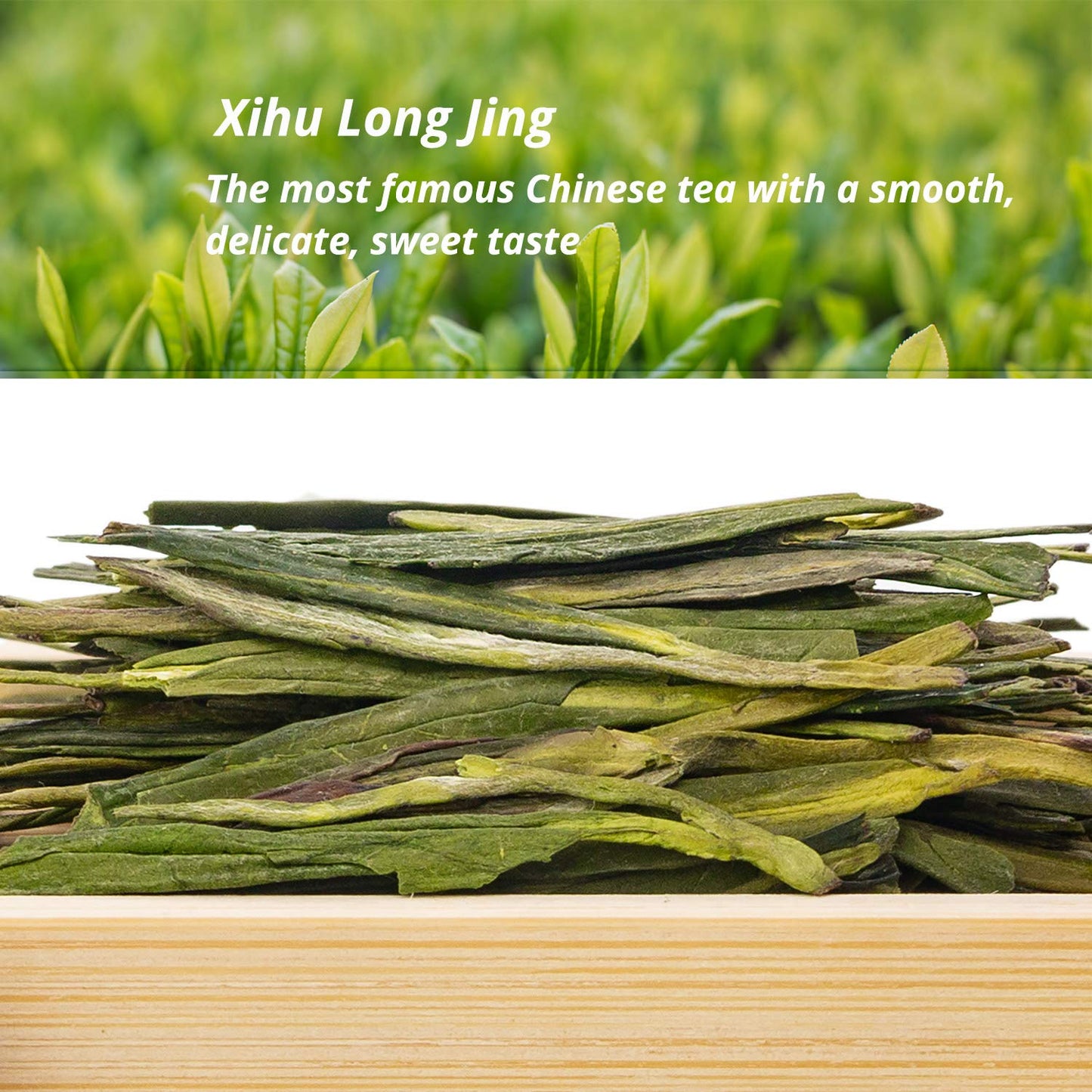 Oriarm Chinese Longjing Green Tea Loose Leaf - West Lake Dragon Well Tea 2025 Pre-Rain (Yuqian) Harvest- 250g Resealable Bag for Freshness Preservation