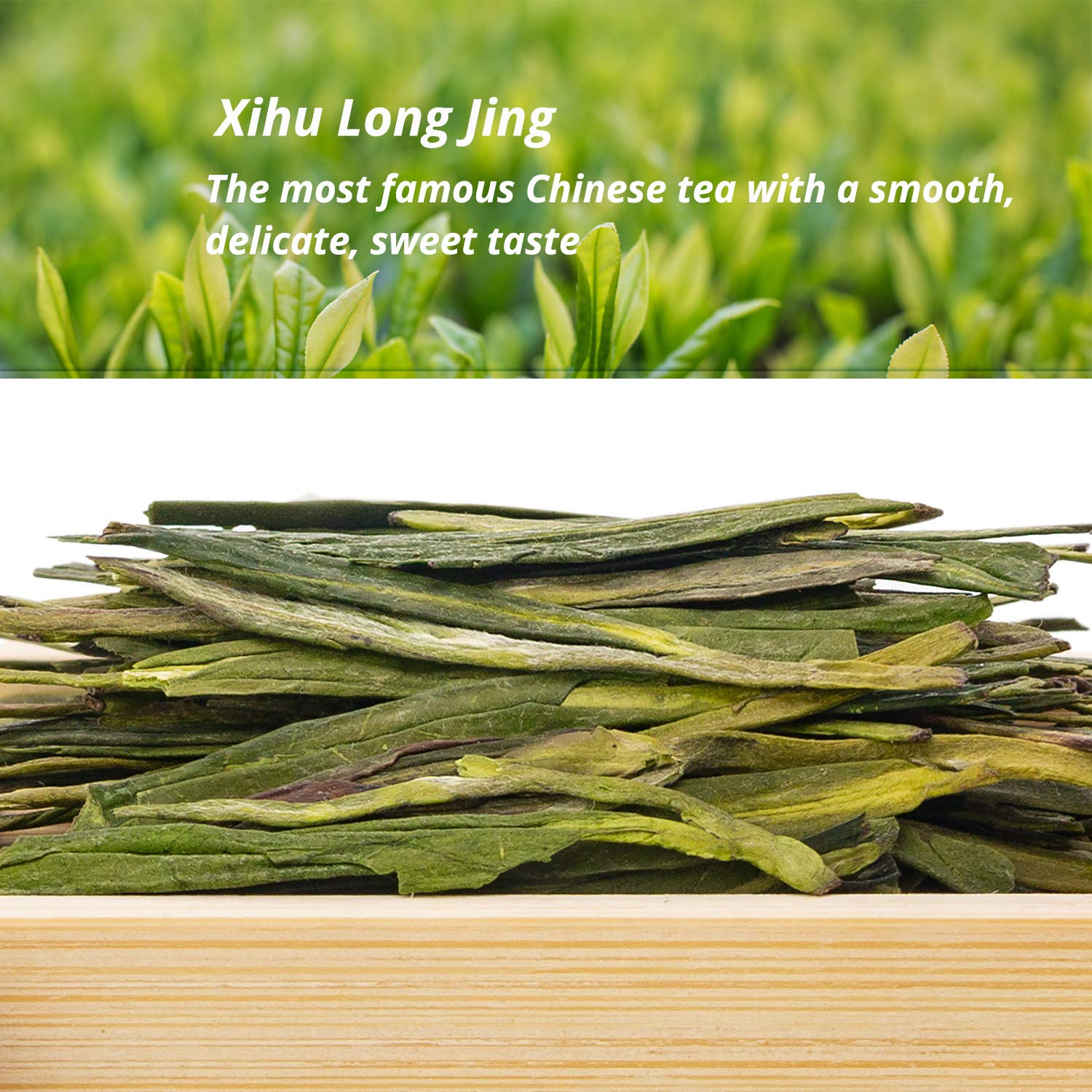 Oriarm Chinese Longjing Green Tea Loose Leaf - West Lake Dragon Well Tea 2025 Pre-Rain (Yuqian) Harvest- 250g Resealable Bag for Freshness Preservation