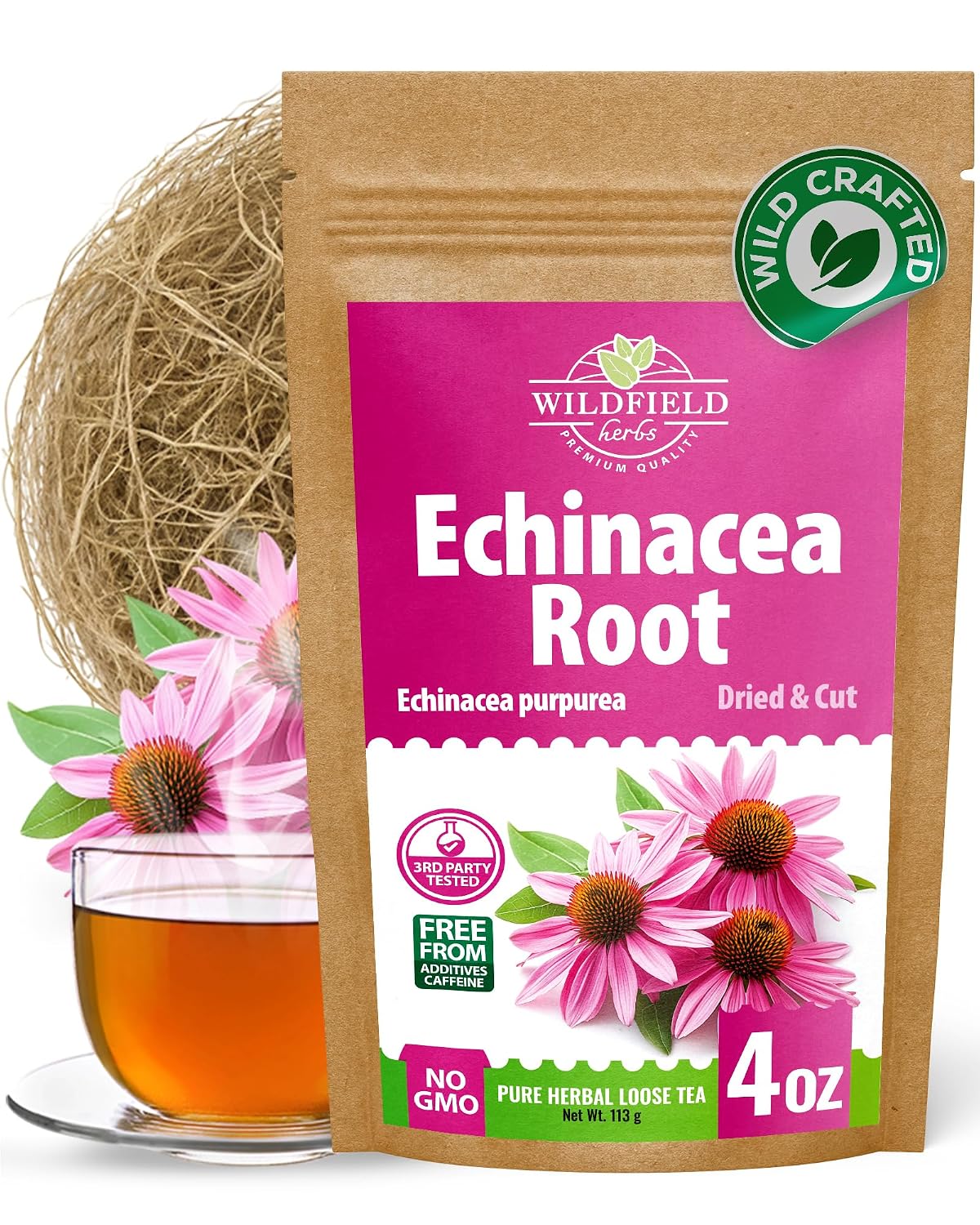 4 oz. Echinacea Root Herbal Tea (Echinacea Purpurea)