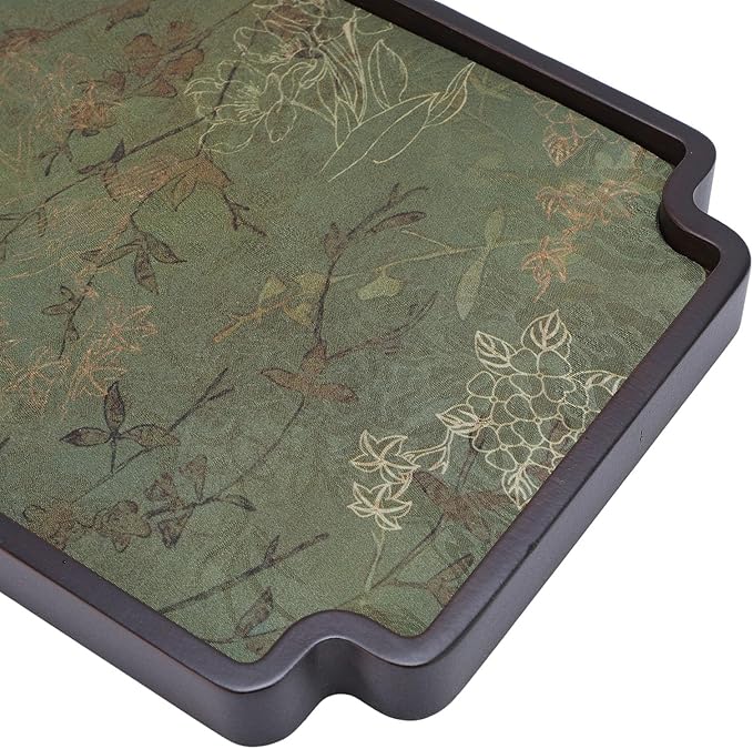 SUNGOOYUE Chinese Style Wooden Gongfu Tea Tray, Multifunctional Serving Tray for Tea Lovers and Home Decoration