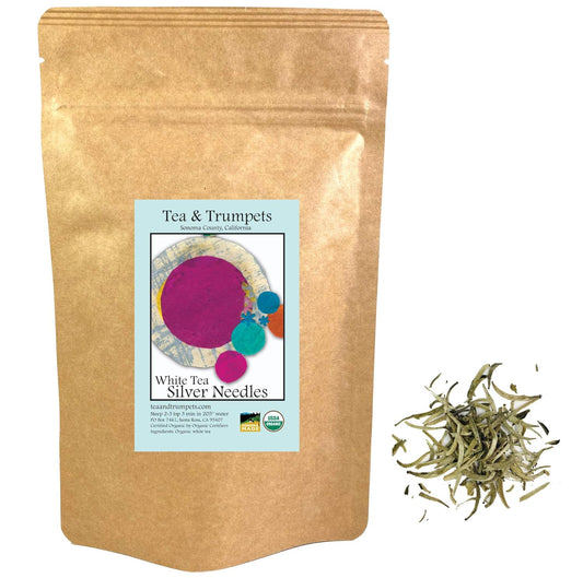 USDA Organic Silver Needles Loose Leaf White Tea 1 LB (16 oz)