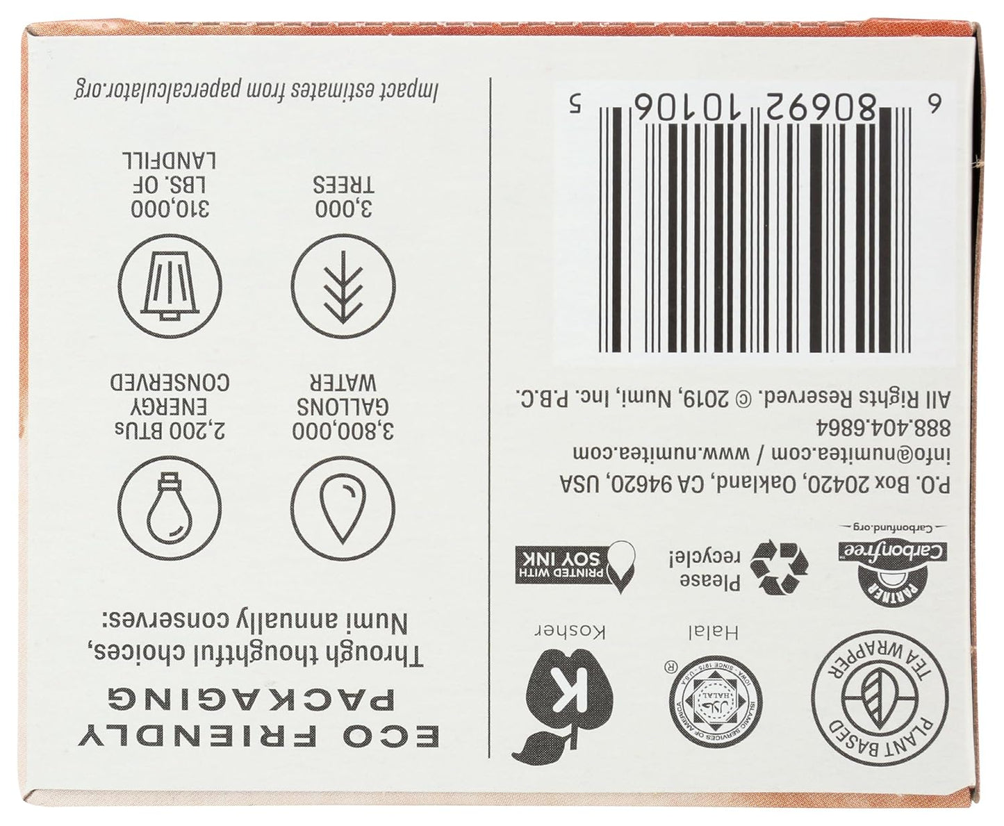 Numi Organic Tea Chinese Breakfast, 18 Count Box of Tea Bags, Yunnan Black Tea (Packaging May Vary)
