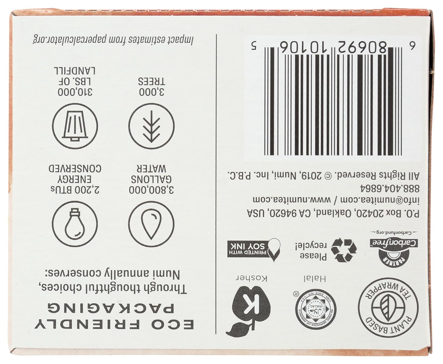 Numi Organic Tea Chinese Breakfast, 18 Count Box of Tea Bags, Yunnan Black Tea (Packaging May Vary)
