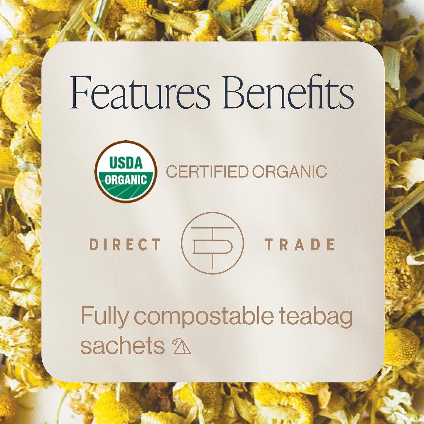 Rishi Tea Chamomile Medley Organic Herbal Tea Bags, Caffeine Free, 90ct | Calming Chamomile Tea Blend with Lemon Verbena and Mint, Sustainable, 90 Servings