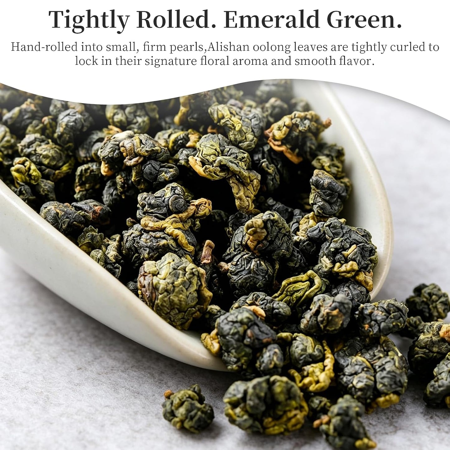 XIXICHA Alishan Taiwan High Mountain Oolong Tea 5.29oz/150g 阿里山 台湾乌龙茶 | high elevation tea，hand-picked oolong， small batch premium Loose Leaf tea，Floral and Fruity Aroma（120 cups），No additions