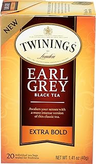 Twinings Extra Bold Earl Grey Black Tea, 1.41 Ounce