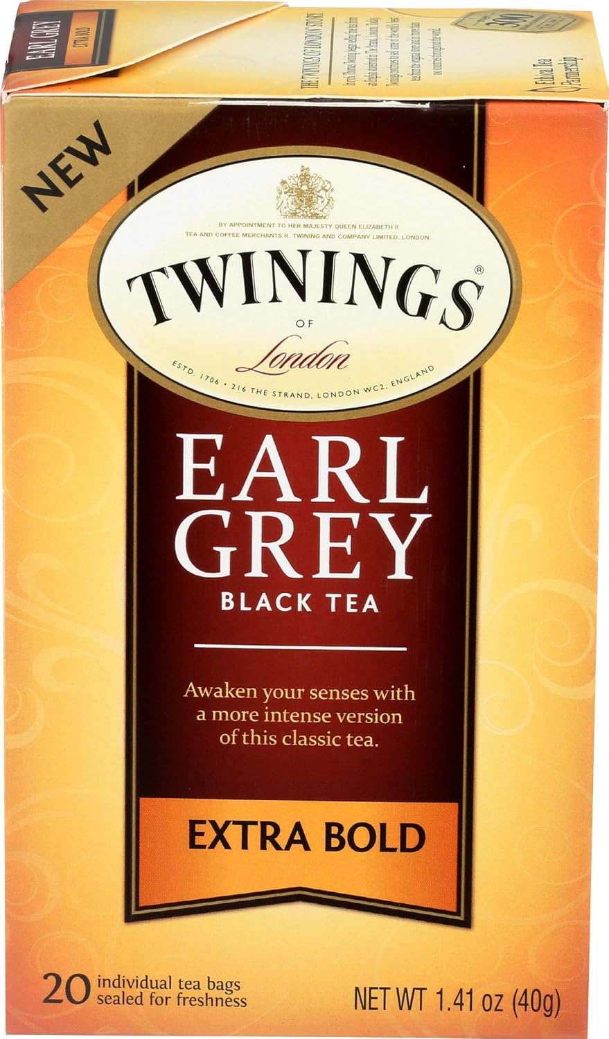 Twinings Tea Earl Grey Extra Bold, 20 CT