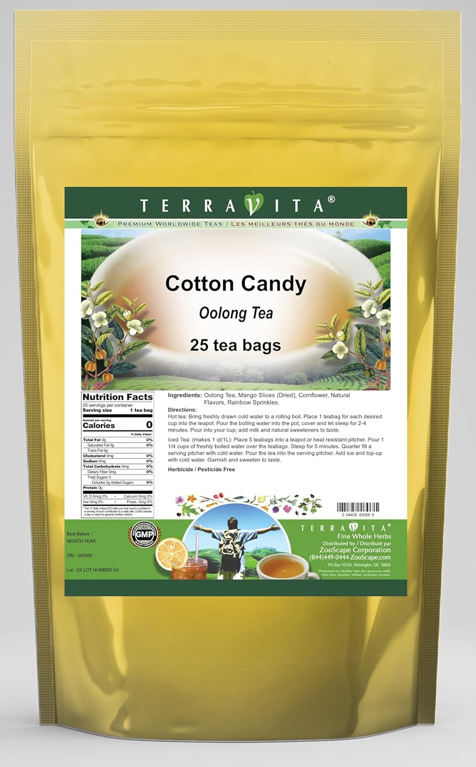 Cotton Candy Oolong Tea (25 tea bags, ZIN: 543069)