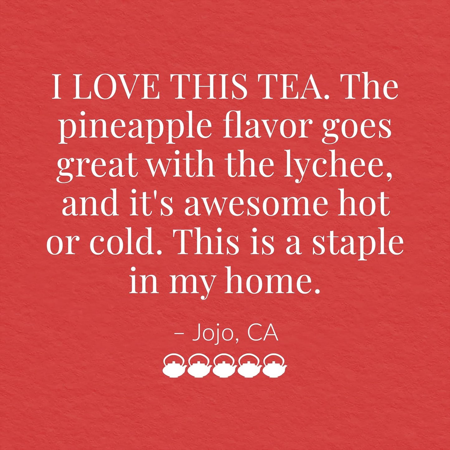 The Republic of Tea Pineapple Lychee Hibiscus Herbal Tea, 36 Count | Caffeine Free. Suitable for day or evening sipping. Bright and tart with notes of juicy fruit. Gluten Free and Carb Free.