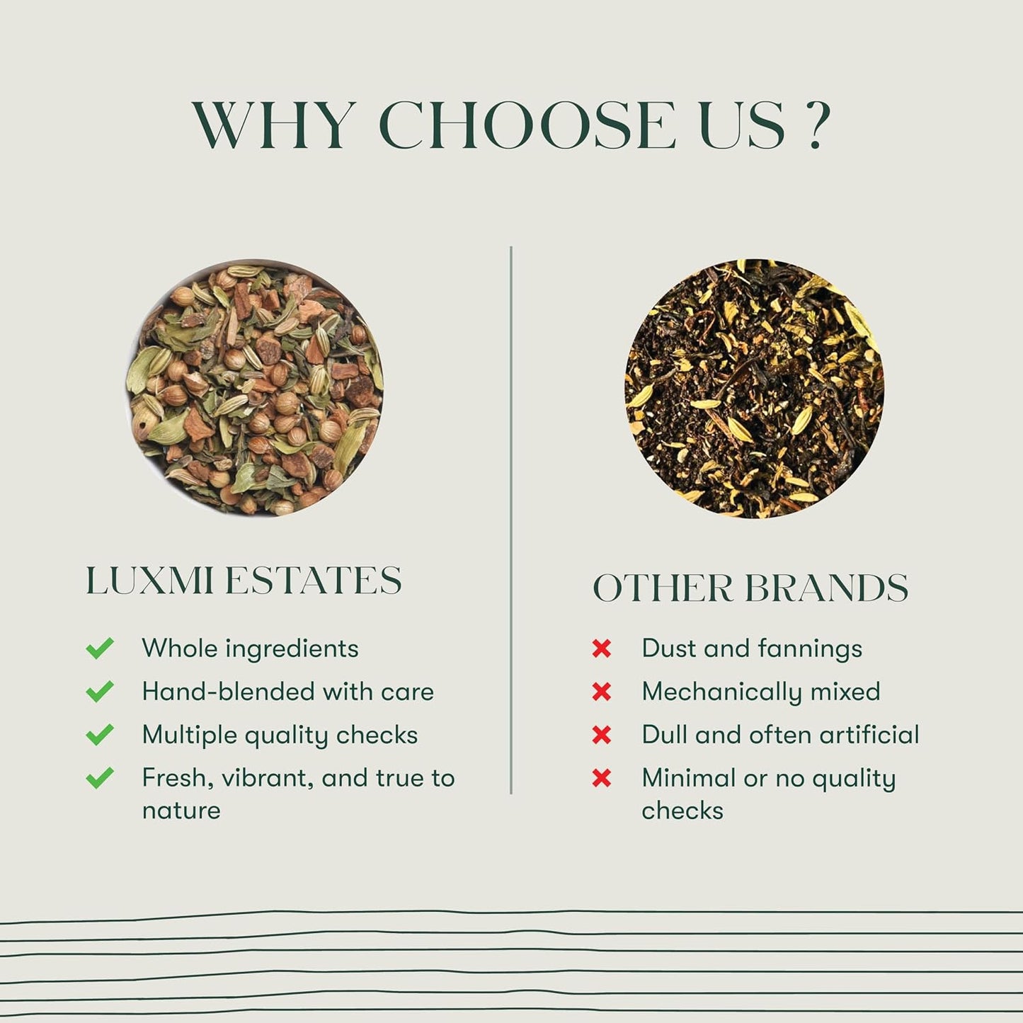 Luxmi Estates Fennel Mint Herbal Tea | Loose Leaf in Resealable Tin Caddy 100g (3.5oz, ~50 Cups) | 5-Herb Ayurvedic Digestive Blend with Fennel, Peppermint, Coriander Seed, Cardamom &amp; Cinnamon, Caffeine-Free