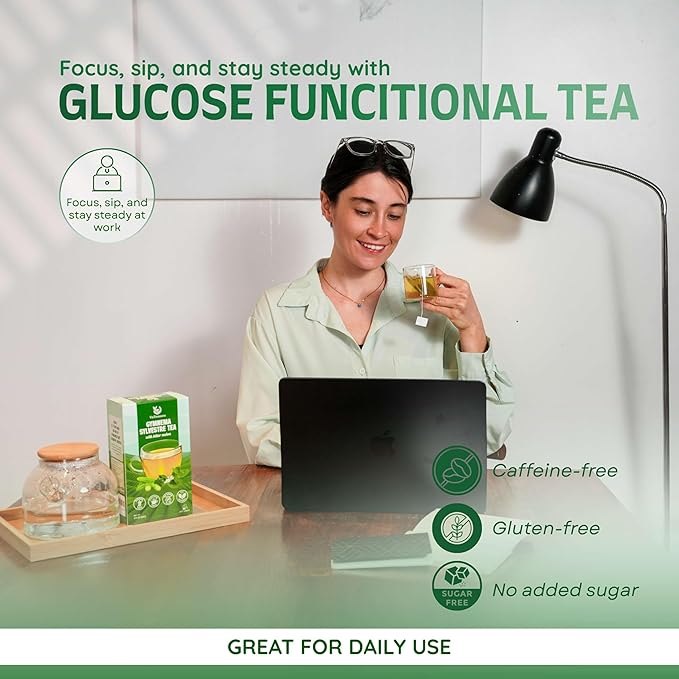 VieTreasures Gymnema Leaf Tea - 2.8oz (40 Tea Bags) | With Bittermelon, Stevia | Non GMO, Caffeine-Free, Antioxidant, Vegan, Keto-Friendly Organic Herbal Infusion Tea | Energy Boost & Health Support