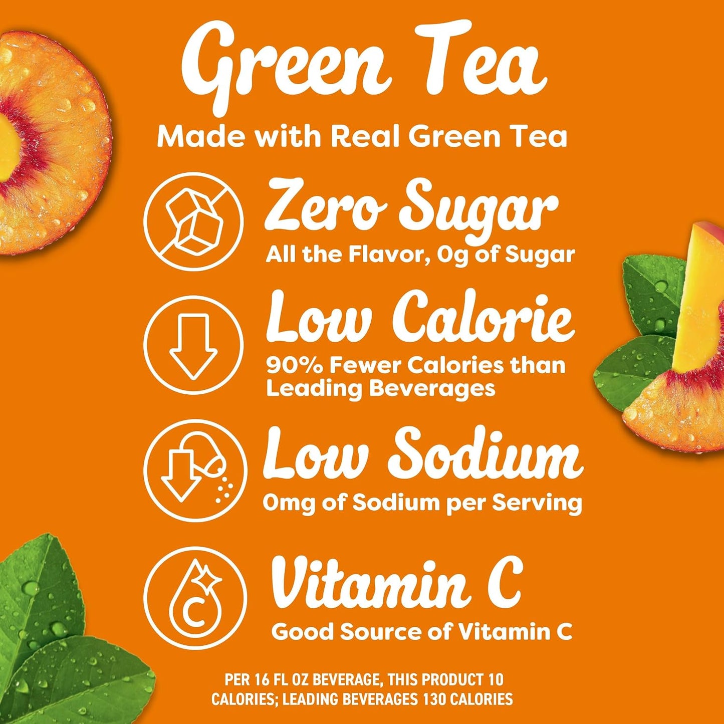 Crystal Light Sugar-Free Powdered Drink Mix (Green Tea, 0.8 oz) | for Convenient On-the-Go Flavorful Hydration Zero Sugar Gluten Free, Made With Green Tea