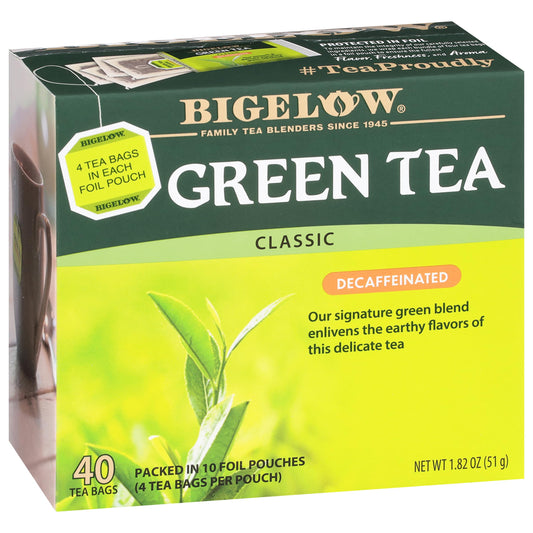 Bigelow Tea Decaffeinated Green Tea Bags, 40 Count (Pack of 6)