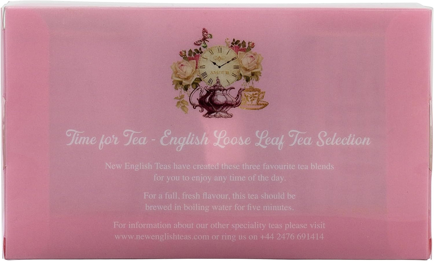New English Teas Time for Tea Vintage Tea Tins with 2.5 oz Loose Leaf Tea | English Breakfast Tea + Earl Grey Blends, Black Tea, Gifts for Tea Lovers