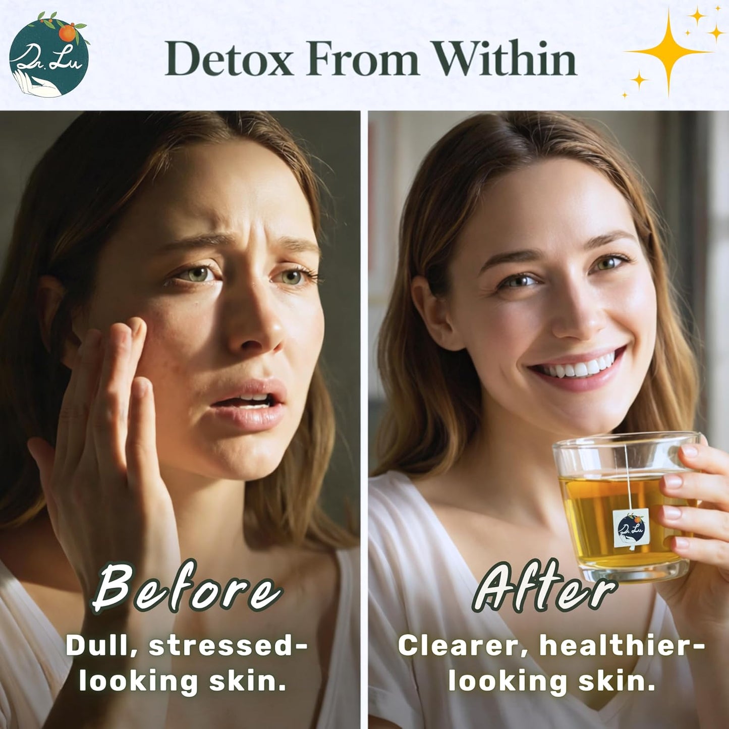 Dr. Lu’s Organic Dandelion Root &amp; Leaf Tea | Wild-Harvested in Eastern Europe | 100% Natural Liver &amp; Detox Support | 30 x 3g High-Intensity Brew Corn Fiber Pyramid Bags (No Plastic, No Nylon)