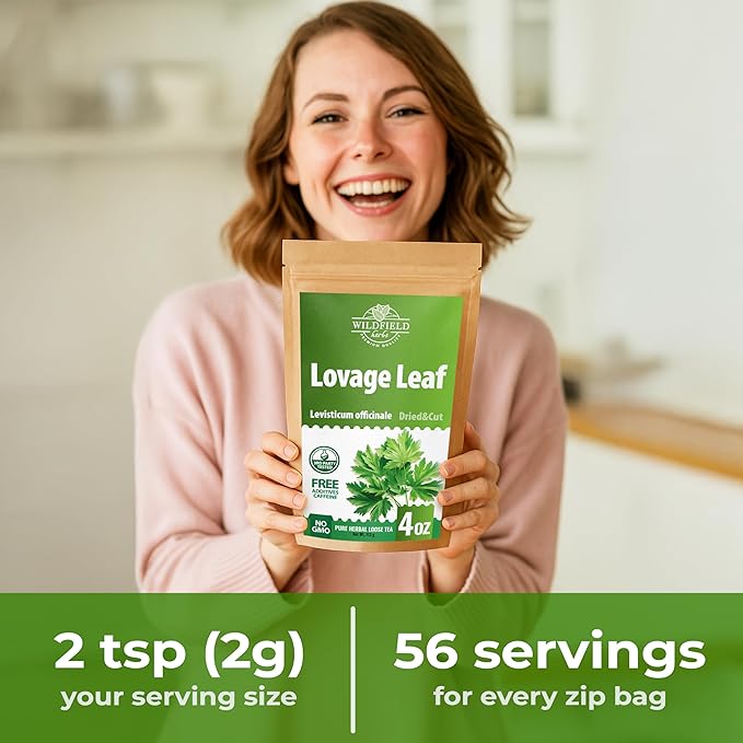 4 oz. Dried Lovage Herb Lovage Leaves Herbal Tea (Levisticum Officinale) - 113g Herb Tea Levísticum