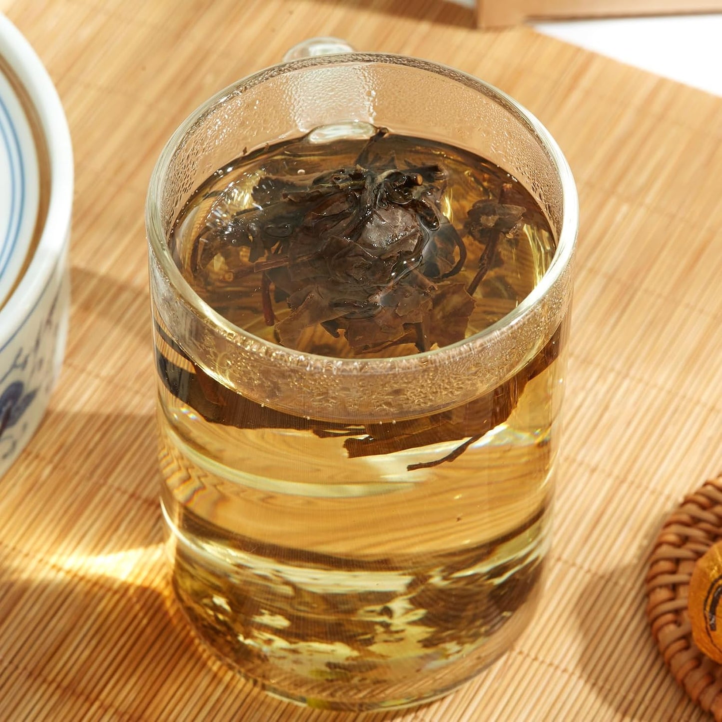 ChaWuWarmSun [B] White Tea Dragon Ball, 5oz/142g Aged FuDing ShouMei | Aged Vintage Bai Cha. Compressed Whole Leaf Balls With Mellow Honey Aroma. Convenient Single Serving.
