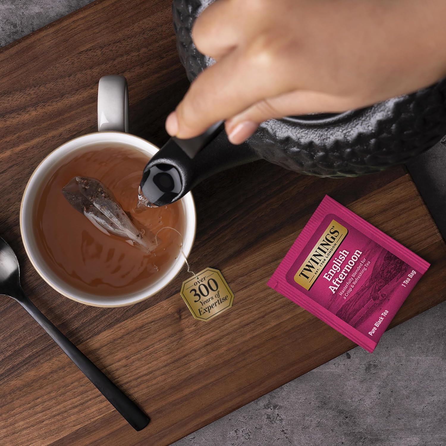 Twinings Tea, English Afternoon Tea 2-Pack – Uplifting and Refreshing Caffeinated Black Tea Bags Individually Wrapped, 20 Count Each