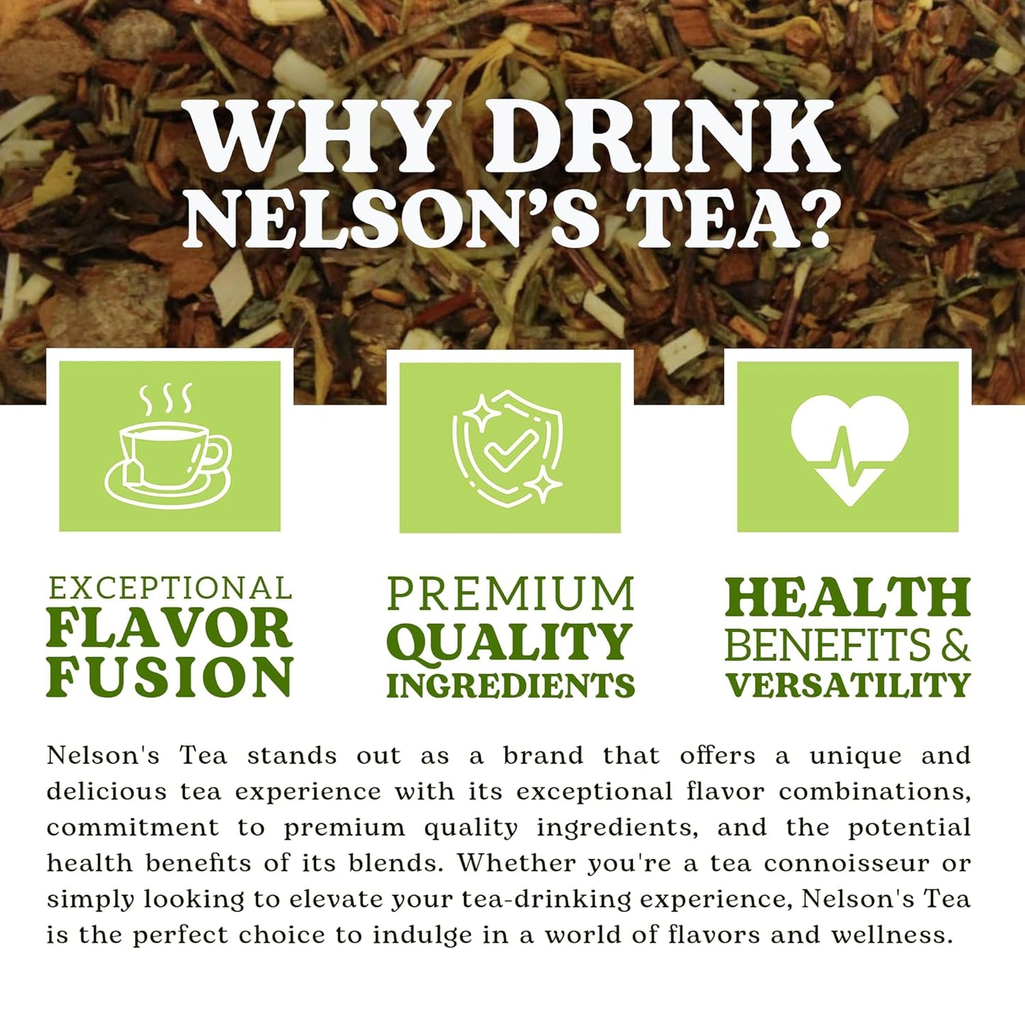 Nelson's Tea Raspberry Chocolate Truffle - Loose Leaf Black Tea with Raspberry Leaf, Chocolate Rooibos, Truffle Essence, Carob Beans, Hibiscus & Chocolates Chips, Infused with Natural Flavors - 4 oz.