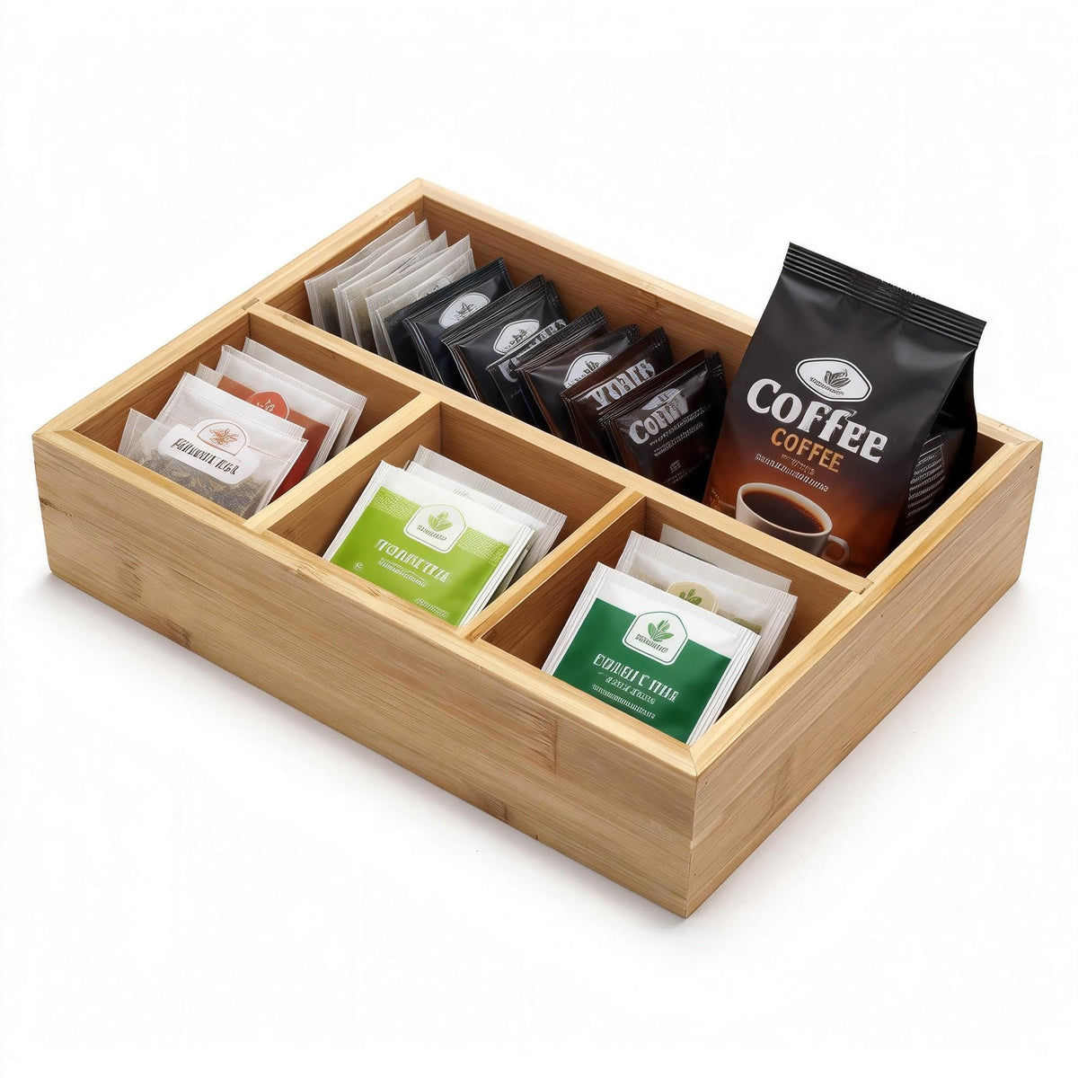 XIMISISE Tea Bag Holder, Tea Bag Storage Organizer, Tea Candy Basket, Sugar Packet Organizer, Coffee Station Condiment