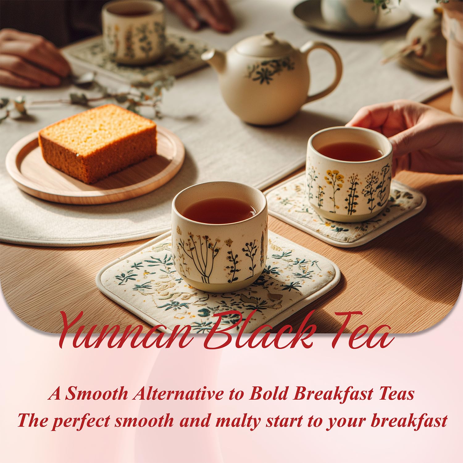 WT WEETEE Yunnan Black Tea Loose Leaf 228g, 110+ Servings Chinese Dianhong Loose Tea, Honey Aroma, Full Bodied, Mellow & Smooth, Energizing & Caffeinated