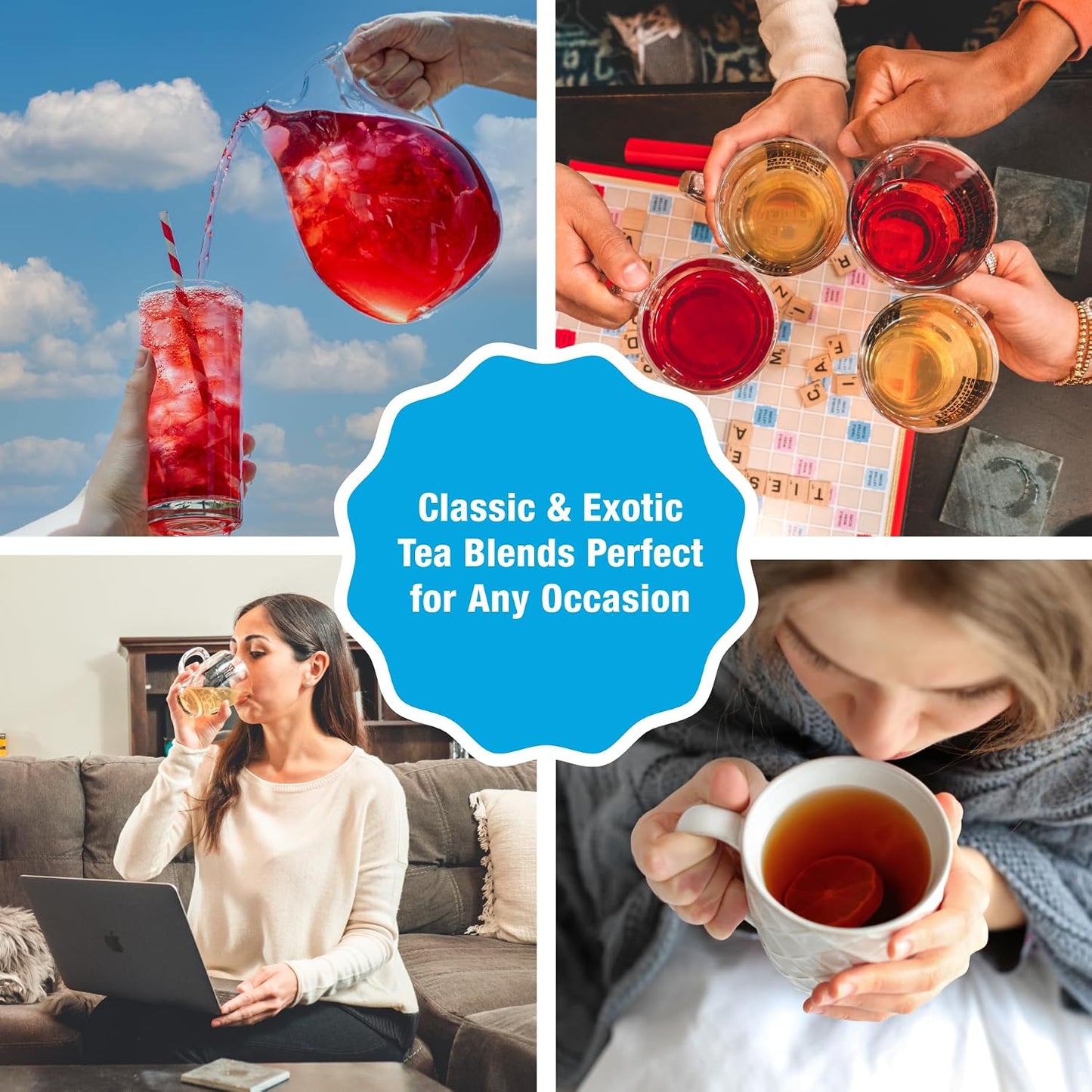 Tiesta Tea - Cherry Punch, Loose Leaf, Sweet Cherry Herbal Drink | Premium Blend, Non-Caffeinated Fruit Tea, Makes Hot or Iced &amp; Up to 50 Cups, 4oz Refillable Tin