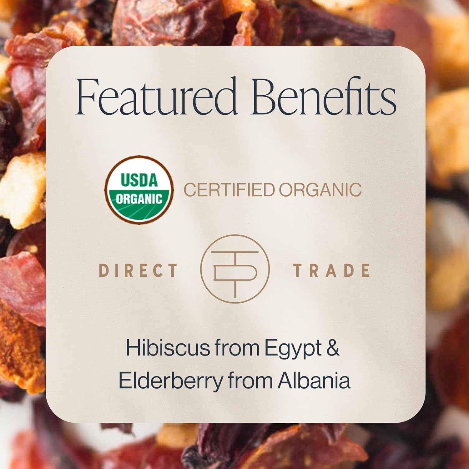 Rishi Tea Hibiscus Berry Herbal Tea - Organic, Caffeine Free Loose Leaf, Antioxidant Rich & Naturally Sweet Botanical Blend, Enjoy Hot or Iced - 4 Ounces, 10+ Servings