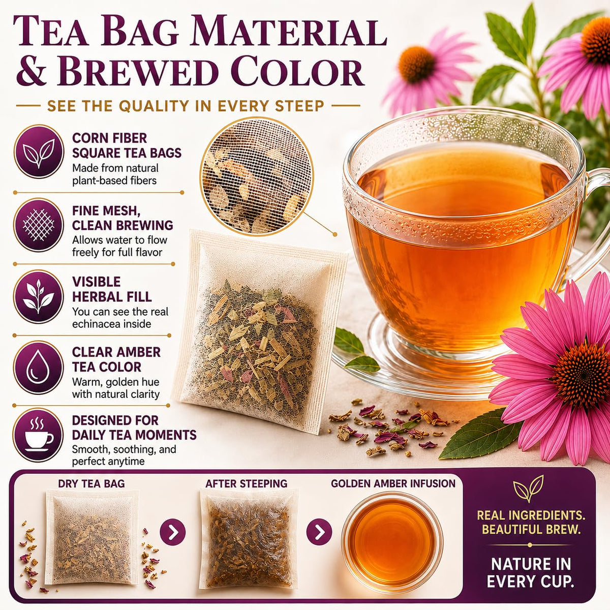 WOTIHA Echinacea Tea Bags