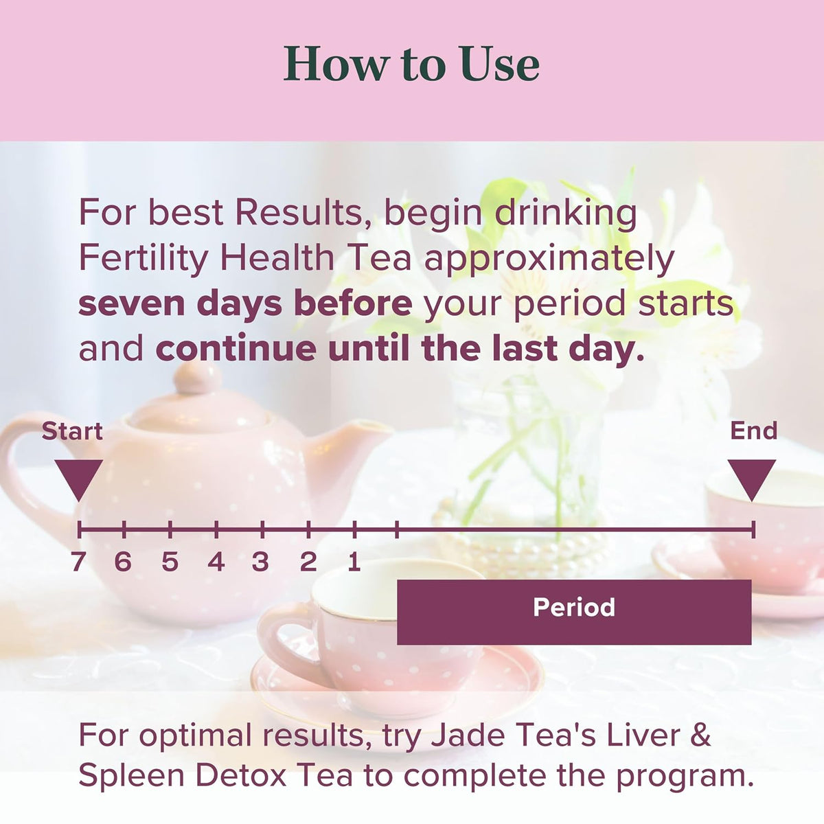 Jade Tea Organic Fertility Tea for Women – Red Raspberry Leaf, Lady's Mantle, Red Clover &amp; Damiana for Cycle &amp; Hormone Balance Support, 25 Caffeine-Free Tea Bags, USDA Organic, Made in USA
