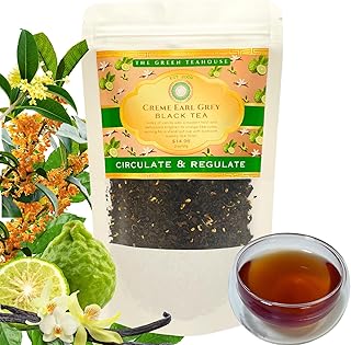 ORGANIC Earl Grey Loose-Leaf English Black Tea, 2oz, Naturally delicious, robust bergamont flavor.
