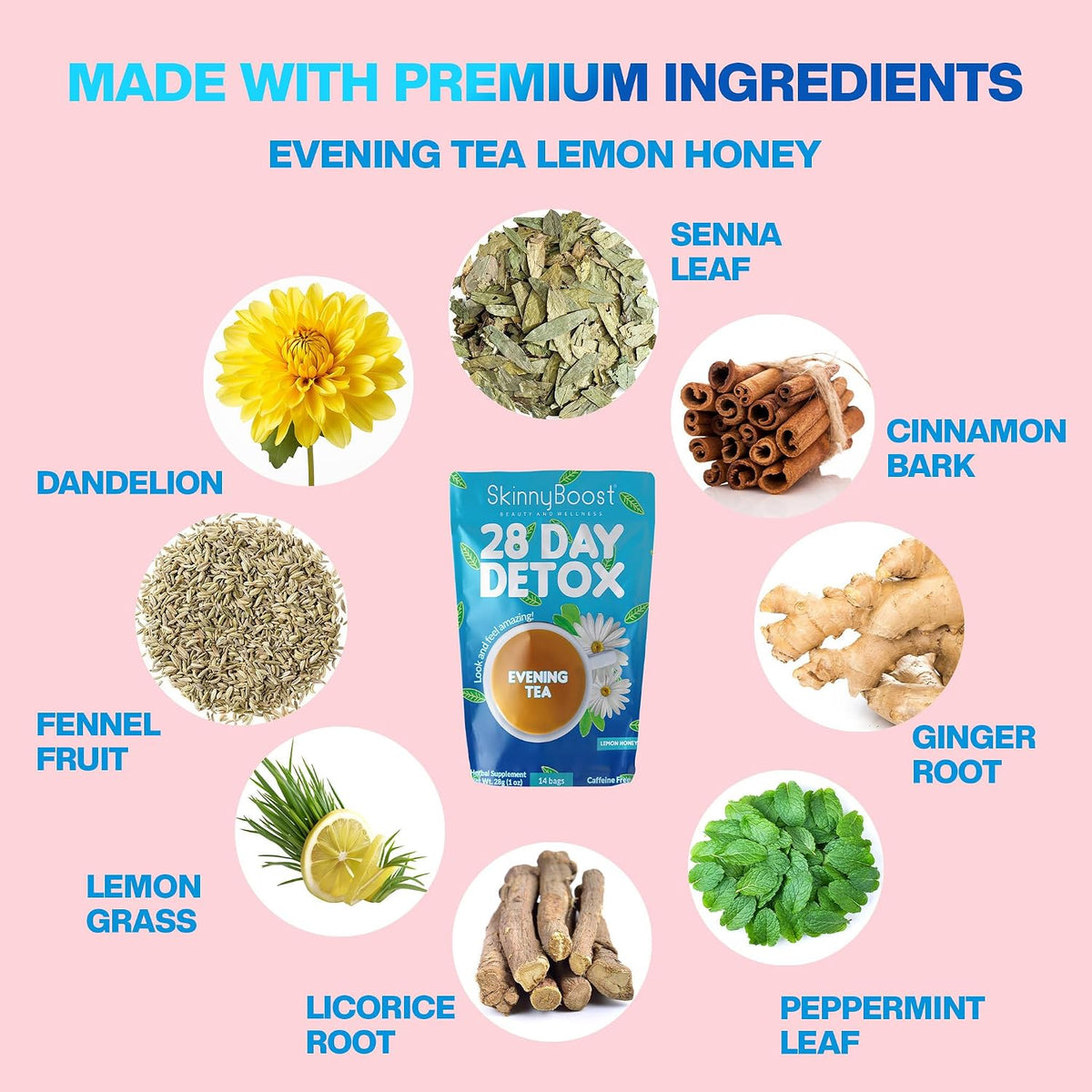 Skinny Boost Evening Tea-Cleanse and detox support, reduce bloating