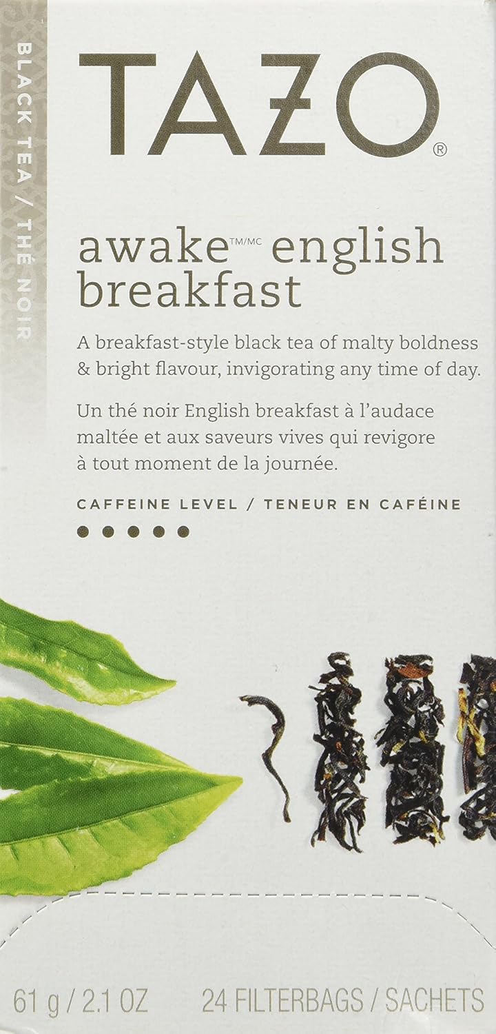 Tazo Awake English Breakfast Tea, 24 Tea Bags,2.1 Oz
