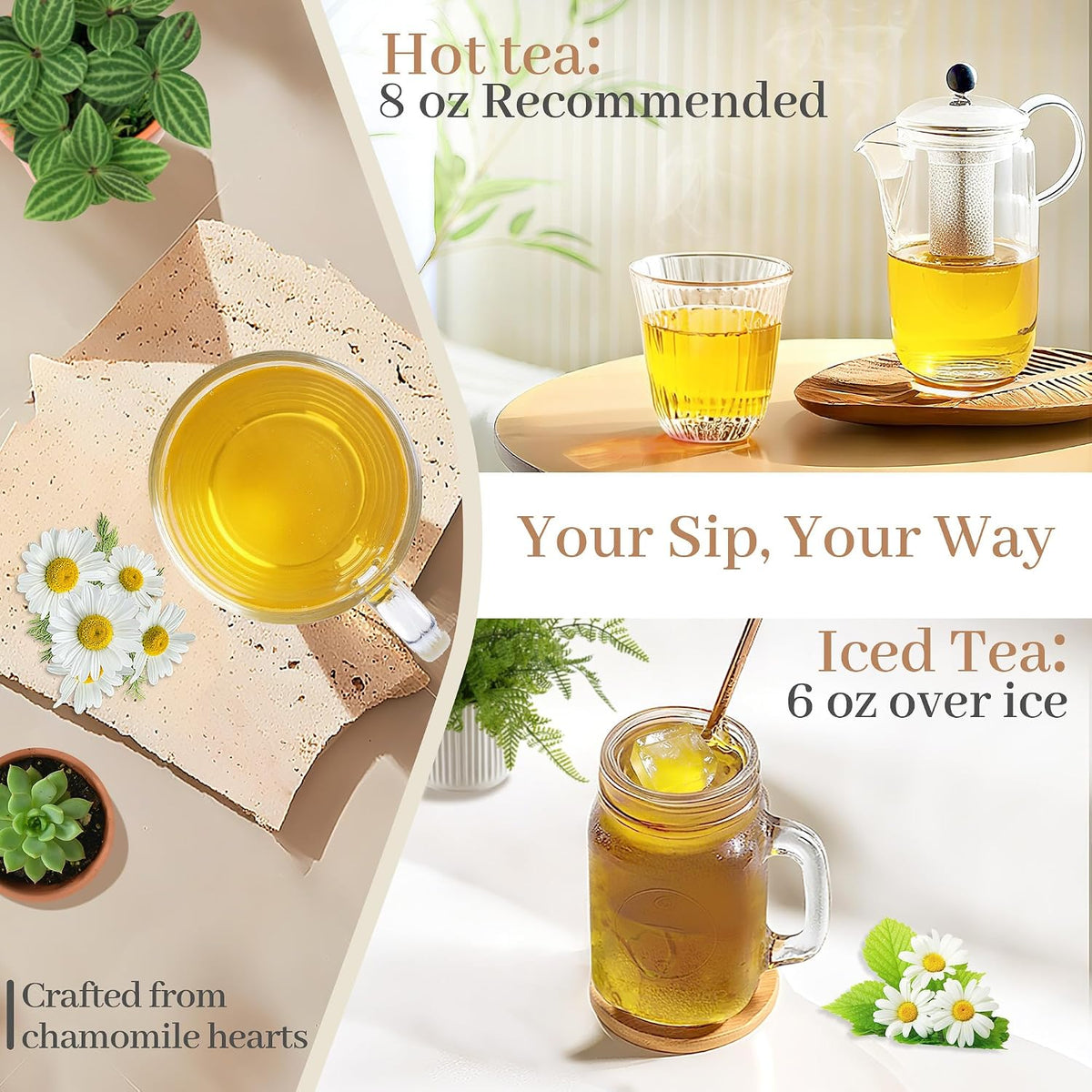 Johou Chamomile Herbal Tea Pods for K-Cup Brewer