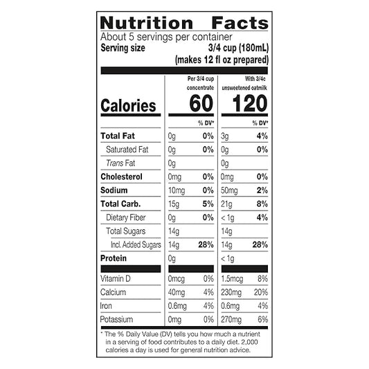 TAZO Decaf Gingerbread Spice Latte Tea Concentrate, 32 Fl Oz Carton (Pack of 2)