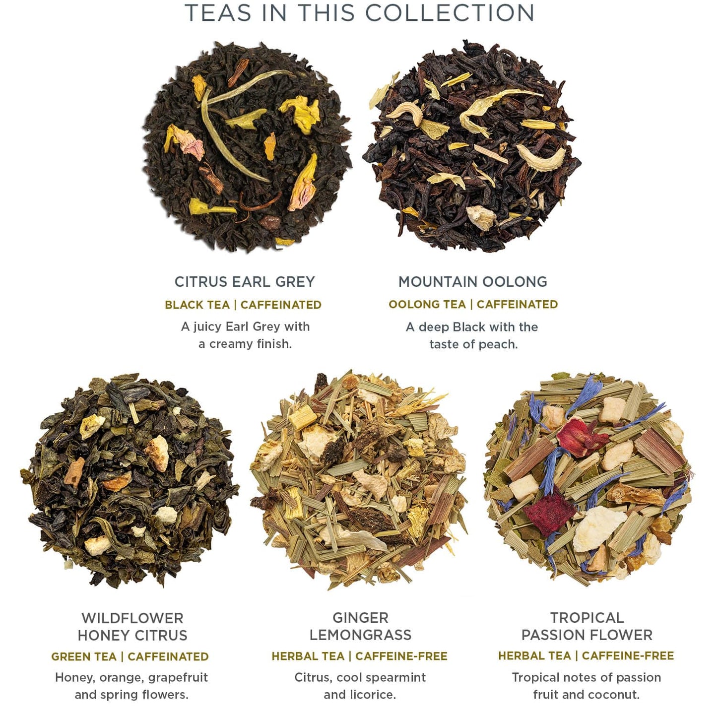 Tea Forte Café Cup Tea Gift Set, Demoiselle, 10 Pyramid Infusers | 8 oz Porcelain Tea Cup, Lid &amp; Tea Tray - 2 of Each Blend - Individually Wrapped - Giftable Presentation Box