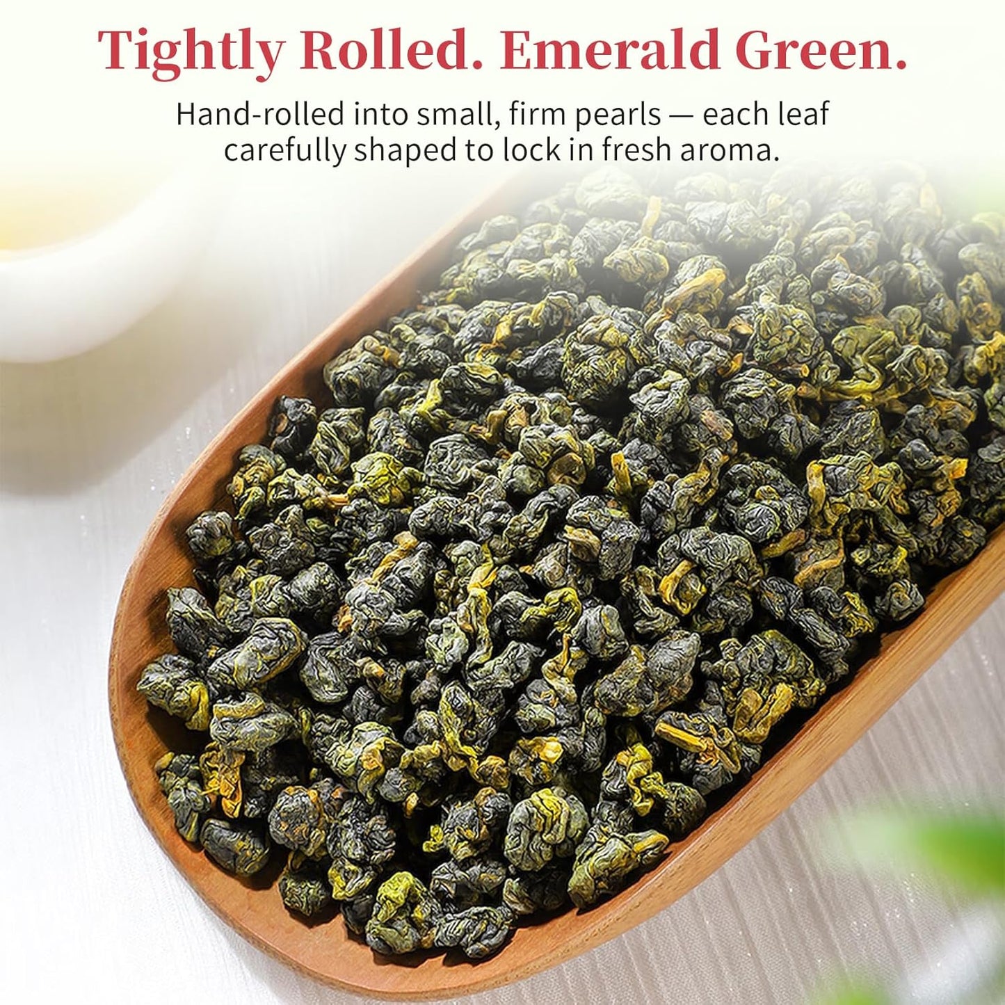 Yuexi Alishan Oolong Tea, Taiwan High Mountain Grown, Premium Loose Leaf Tea, Natural Light Floral & Creamy Taste, 150g (5.3oz) Makes 120 Cups 阿里山 高山乌龙茶 正宗台湾茶