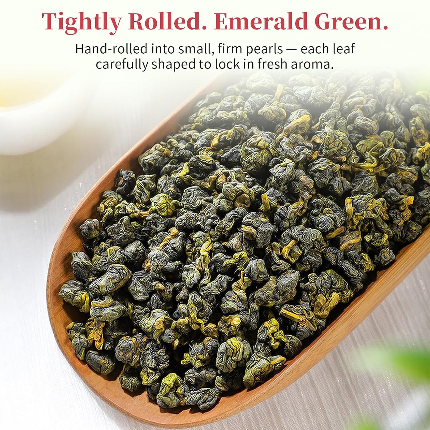 Yuexi Premium Alishan Oolong Tea Loose Leaf, 5.3oz/150g Authentic Formosa High Mountain Tea, Handcrafted Traditional Gaoshan Tea, Elegant Floral Honey Flavor, Hot &amp; Cold Brew 120 Cups 阿里山 台湾茶 高山乌龙茶