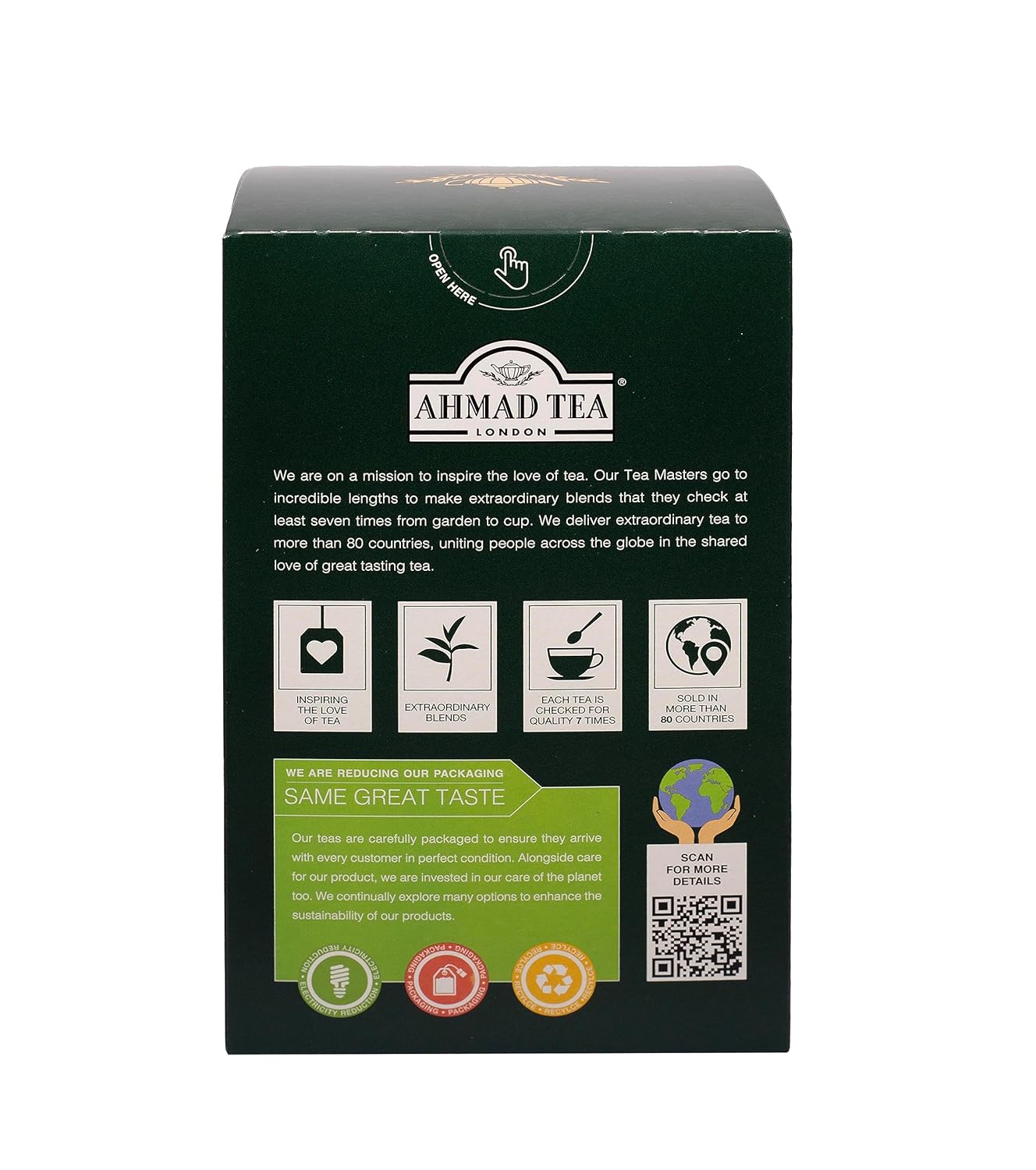 Ahmad Tea Black Tea, Earl Grey Loose Leaf, 500 Gram Box